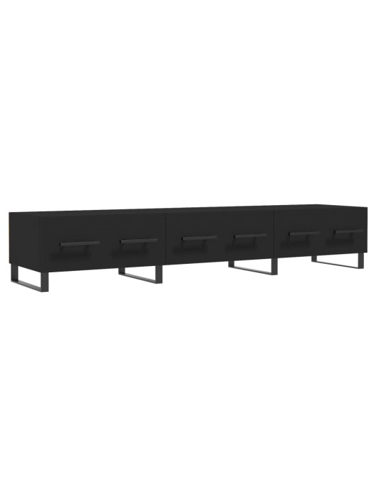 TV skříňka černá 150 x 36 x 30 cm kompozitní dřevo