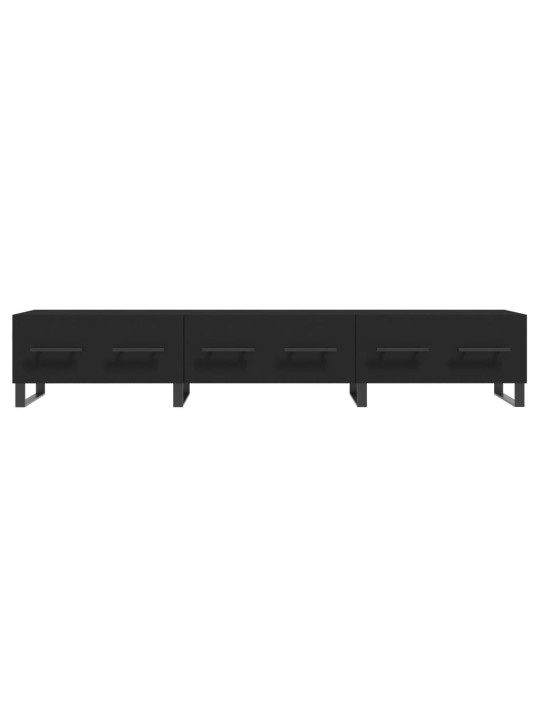 TV skříňka černá 150 x 36 x 30 cm kompozitní dřevo