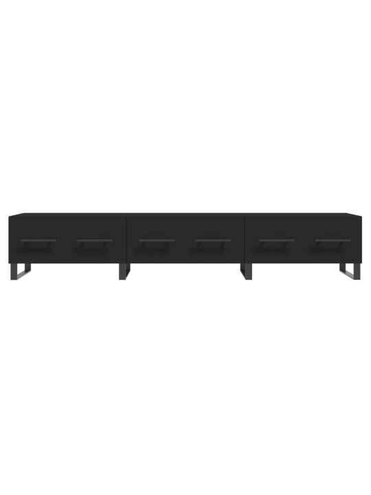 TV skříňka černá 150 x 36 x 30 cm kompozitní dřevo