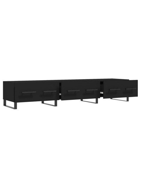 TV skříňka černá 150 x 36 x 30 cm kompozitní dřevo