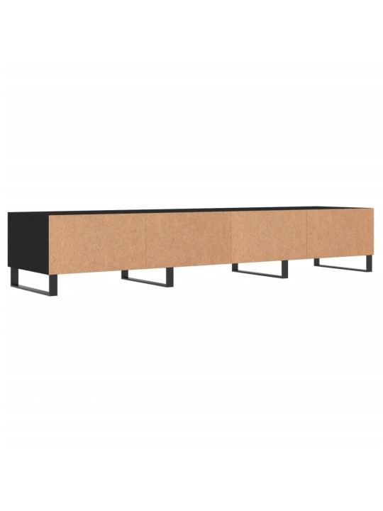TV skříňka černá 150 x 36 x 30 cm kompozitní dřevo