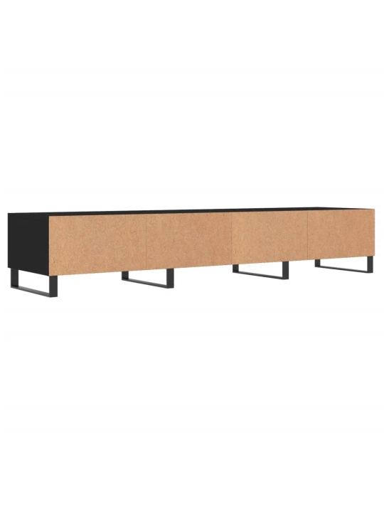 TV skříňka černá 150 x 36 x 30 cm kompozitní dřevo