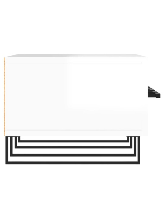 TV skříňka bílá s vysokým leskem 150x36x30 cm kompozitní dřevo