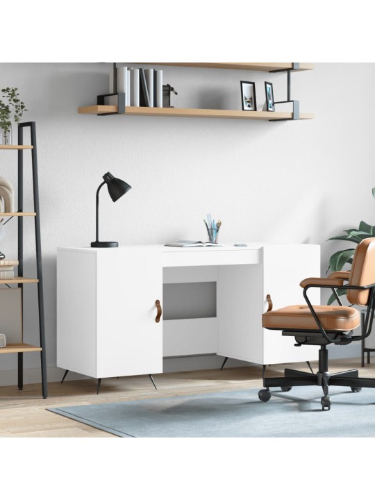Psací stůl bílý 140 x 50 x 75 cm kompozitní dřevo