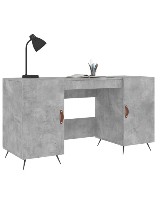 Psací stůl betonově šedý 140 x 50 x 75 cm kompozitní dřevo