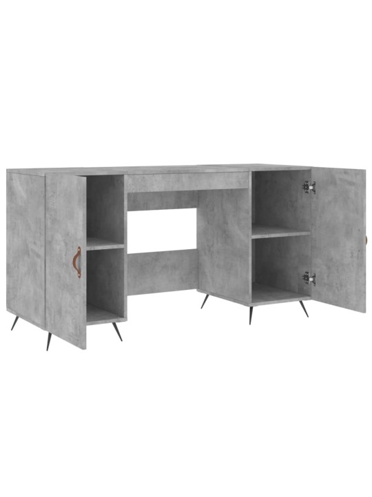 Psací stůl betonově šedý 140 x 50 x 75 cm kompozitní dřevo