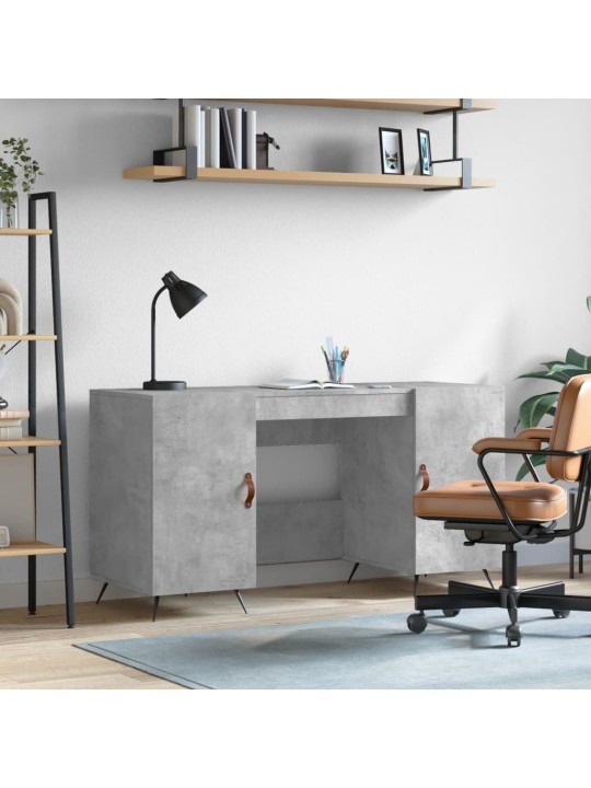 Psací stůl betonově šedý 140 x 50 x 75 cm kompozitní dřevo