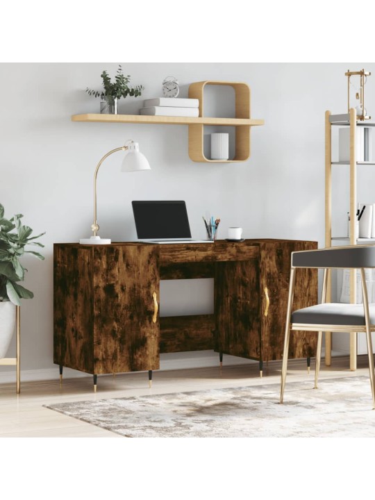 Psací stůl kouřový dub 140 x 50 x 75 cm kompozitní dřevo