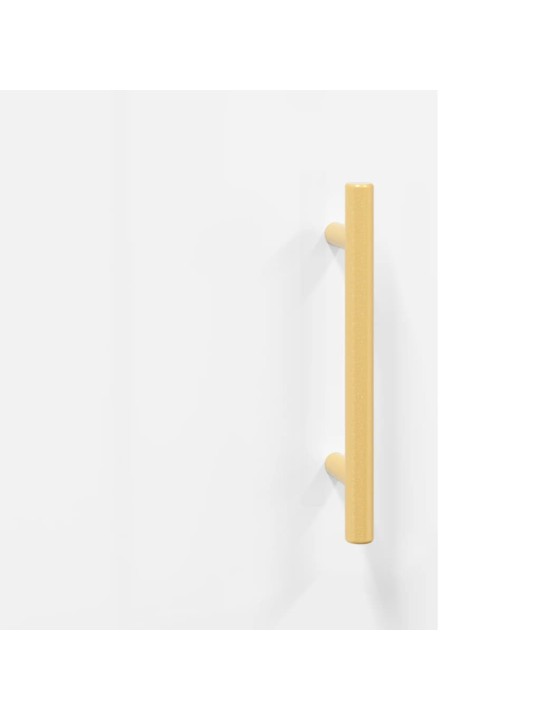 Psací stůl bílý s vysokým leskem 140x50x75 cm kompozitní dřevo