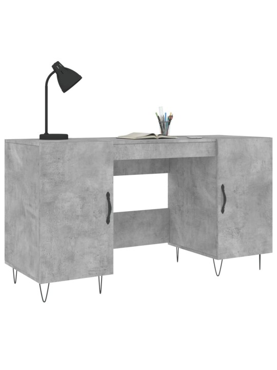 Psací stůl betonově šedý 140 x 50 x 75 cm kompozitní dřevo