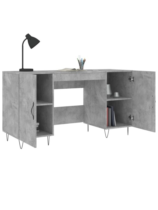 Psací stůl betonově šedý 140 x 50 x 75 cm kompozitní dřevo