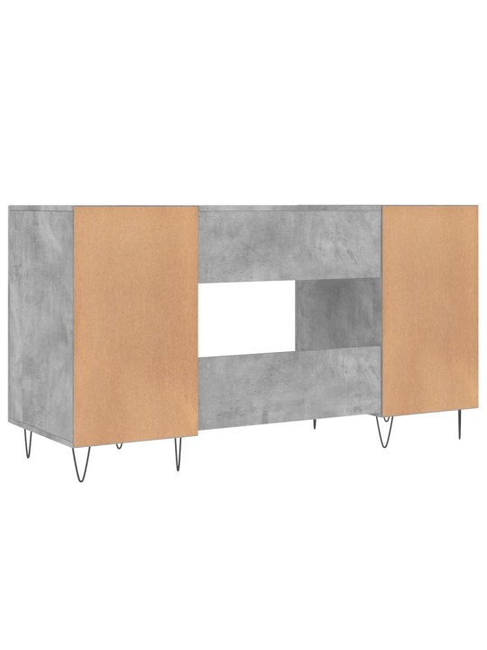 Psací stůl betonově šedý 140 x 50 x 75 cm kompozitní dřevo
