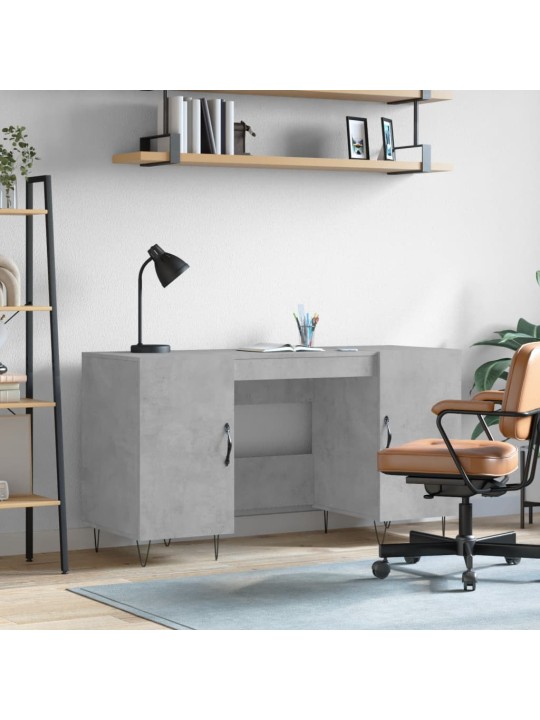 Psací stůl betonově šedý 140 x 50 x 75 cm kompozitní dřevo