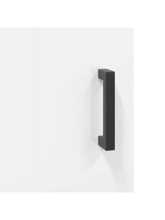 Psací stůl bílý s vysokým leskem 140x50x75 cm kompozitní dřevo