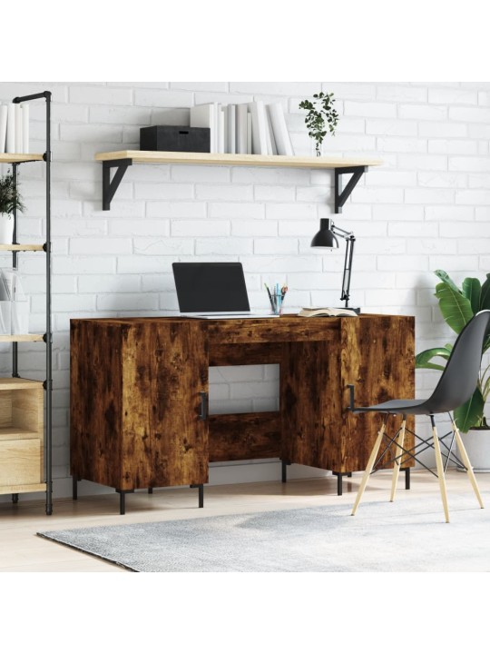 Psací stůl kouřový dub 140 x 50 x 75 cm kompozitní dřevo