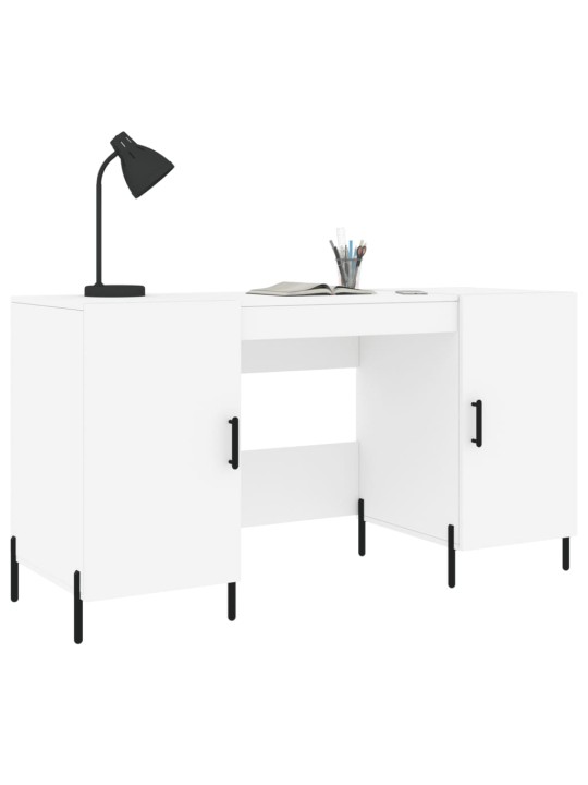 Psací stůl bílý 140 x 50 x 75 cm kompozitní dřevo