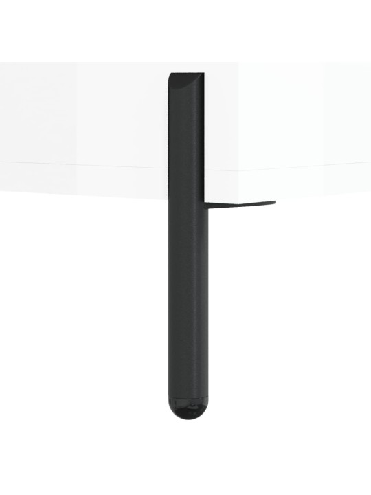 Psací stůl bílý s vysokým leskem 140x50x75 cm kompozitní dřevo