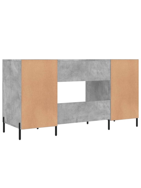 Psací stůl betonově šedý 140 x 50 x 75 cm kompozitní dřevo