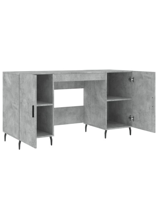 Psací stůl betonově šedý 140 x 50 x 75 cm kompozitní dřevo