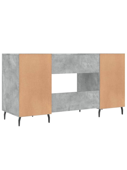 Psací stůl betonově šedý 140 x 50 x 75 cm kompozitní dřevo
