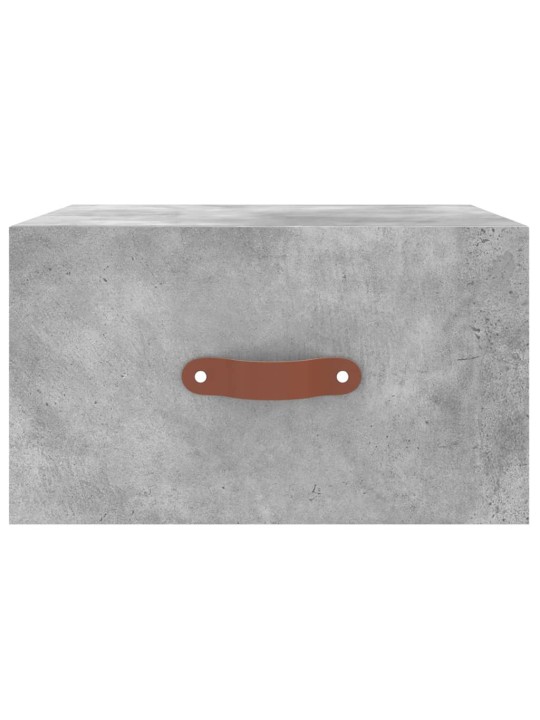Nástěnné noční stolky 2 ks betonově šedé 35 x 35 x 20 cm