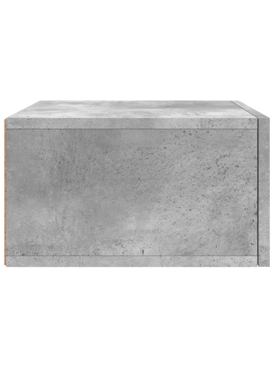 Nástěnné noční stolky 2 ks betonově šedé 35 x 35 x 20 cm