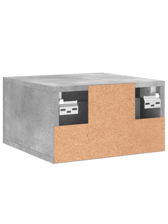 Nástěnné noční stolky 2 ks betonově šedé 35 x 35 x 20 cm