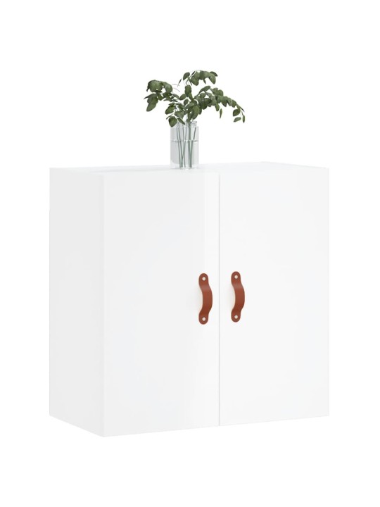 Nástěnná skříňka bílá s vysokým leskem 60x31x60 cm kompozit