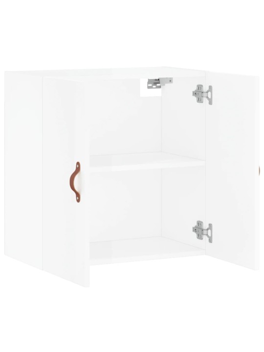 Nástěnná skříňka bílá s vysokým leskem 60x31x60 cm kompozit