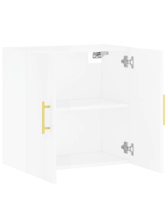 Nástěnná skříňka bílá s vysokým leskem 60x31x60 cm kompozit