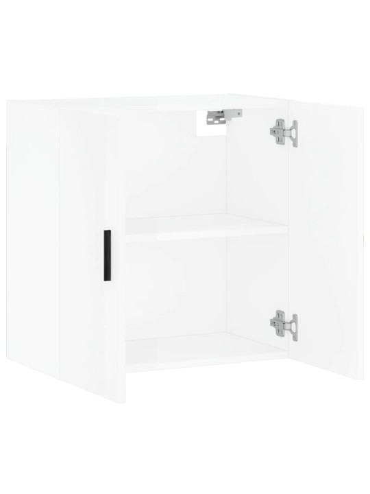 Nástěnná skříňka bílá s vysokým leskem 60x31x60 cm kompozit