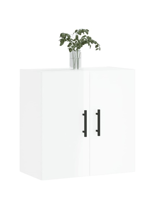 Nástěnná skříňka bílá s vysokým leskem 60x31x60 cm kompozit