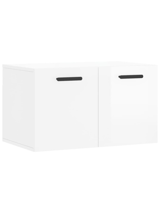 Nástěnná skříňka bílá s vysokým leskem 60x36,5x35 cm kompozit