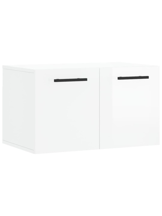 Nástěnná skříňka bílá s vysokým leskem 60x36,5x35 cm kompozit