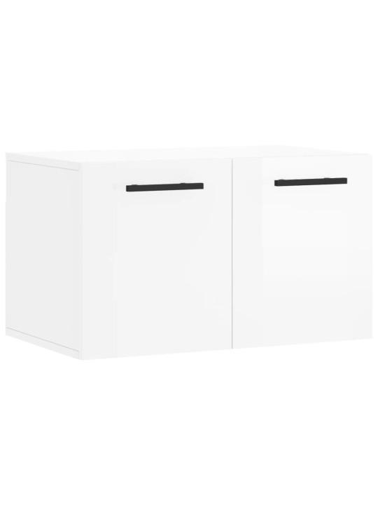 Nástěnná skříňka bílá s vysokým leskem 60x36,5x35 cm kompozit