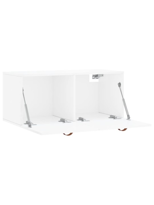 Nástěnná skříňka bílá s vysokým leskem 80x36,5x35 cm kompozit