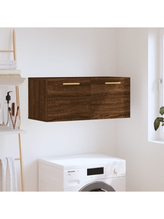 Nástěnná skříňka hnědý dub 80 x 36,5 x 35 cm kompozitní dřevo
