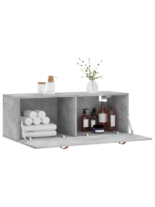 Nástěnná skříňka betonově šedá 100x36,5x35 cm kompozitní dřevo