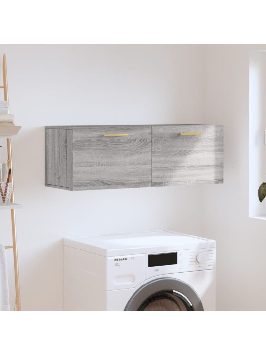 Nástěnná skříňka šedá sonoma 100x36,5x35 cm kompozitní dřevo
