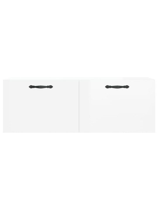 Nástěnná skříňka bílá s vysokým leskem 100x36,5x35 cm kompozit