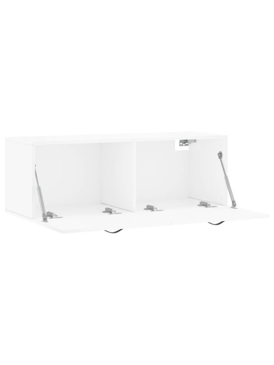 Nástěnná skříňka bílá s vysokým leskem 100x36,5x35 cm kompozit