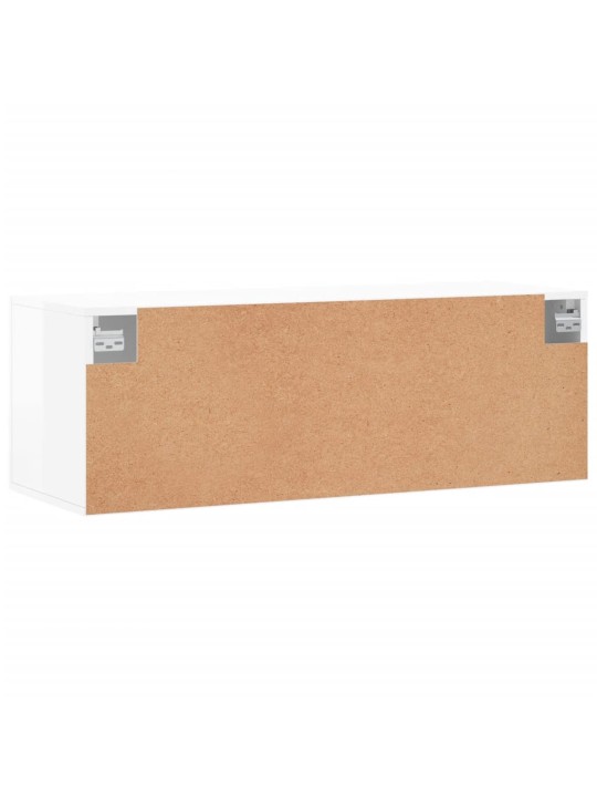 Nástěnná skříňka bílá s vysokým leskem 100x36,5x35 cm kompozit