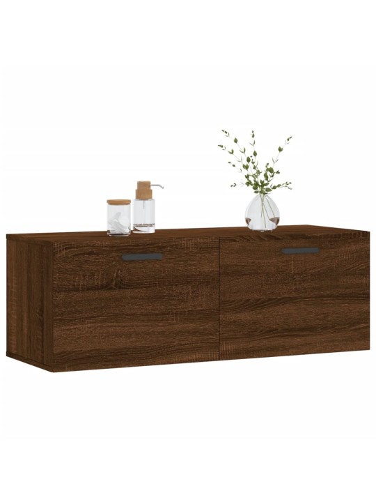 Nástěnná skříňka hnědý dub 100x36,5x35 cm kompozitní dřevo
