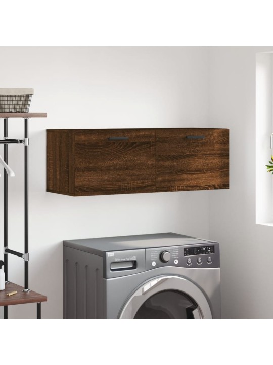 Nástěnná skříňka hnědý dub 100x36,5x35 cm kompozitní dřevo