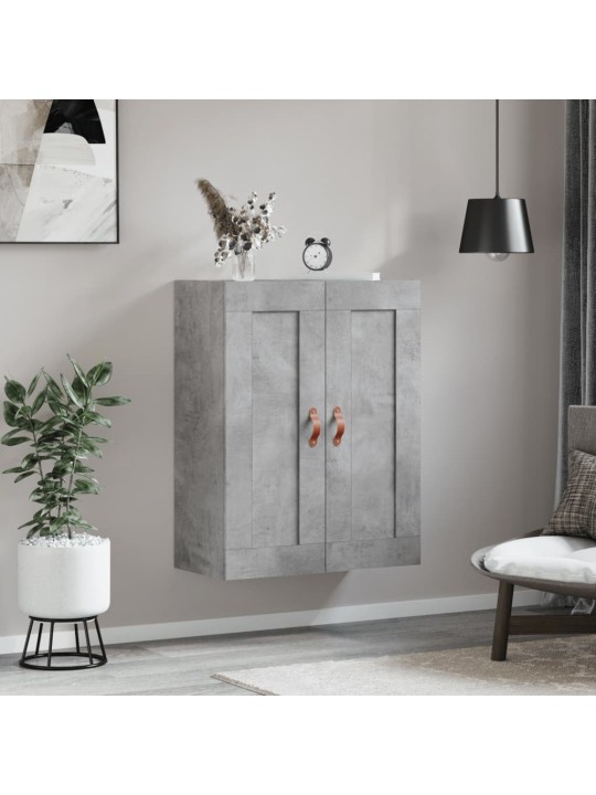 Nástěnná skříňka betonově šedá 69,5x34x90 cm kompozitní dřevo