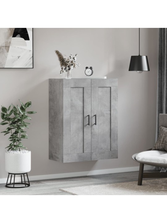 Nástěnná skříňka betonově šedá 69,5x34x90 cm kompozitní dřevo