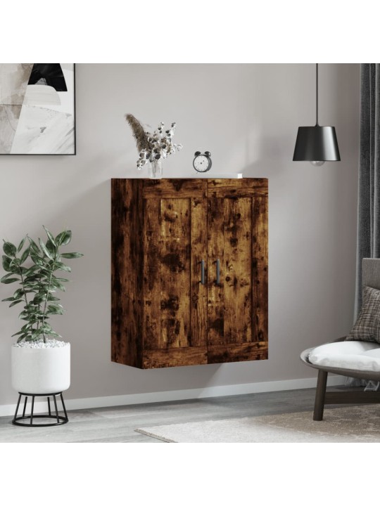 Nástěnná skříňka kouřový dub 69,5 x 34 x 90 cm kompozitní dřevo