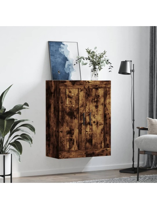 Nástěnná skříňka kouřový dub 69,5 x 34 x 90 cm kompozitní dřevo