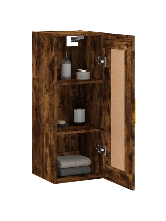 Nástěnná skříňka kouřový dub 34,5 x 34 x 90 cm kompozitní dřevo