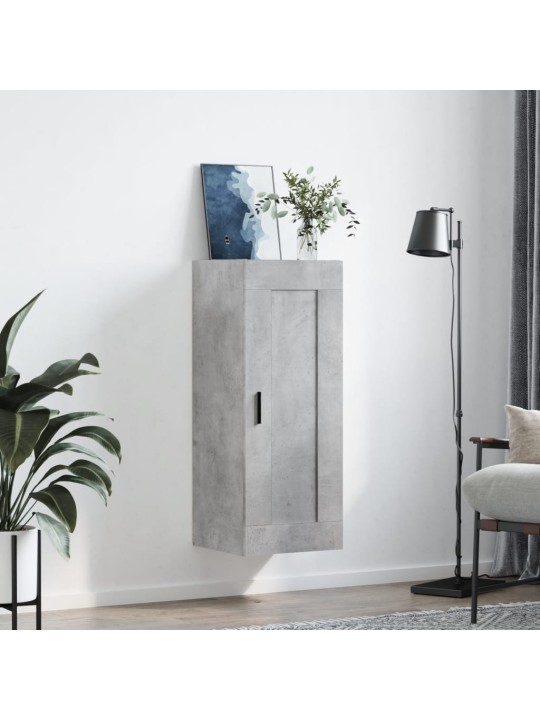 Nástěnná skříňka betonově šedá 34,5x34x90 cm kompozitní dřevo
